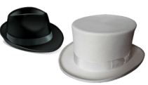 В области поисковой оптимизации есть так называемые Black Hat SEO и White Hat SEO